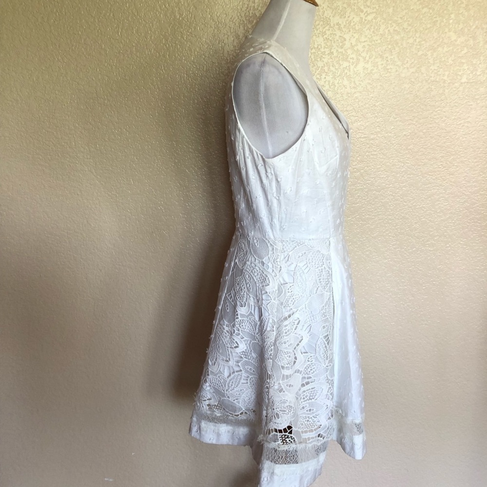 RACHEL Rachel Roy White Lace A-Line Dress S - Picture 4 of 8